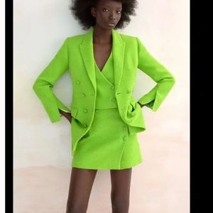 High waist textured button up skirt